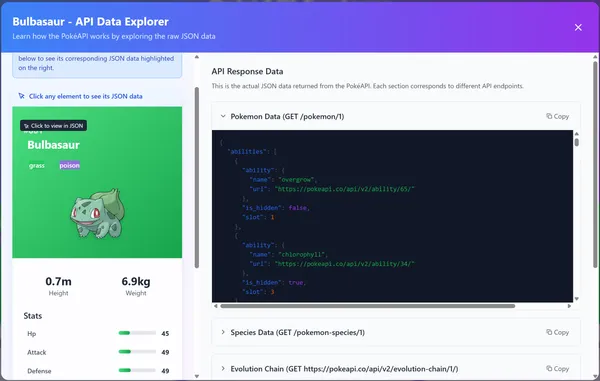 Pokemon API Explorer screenshot