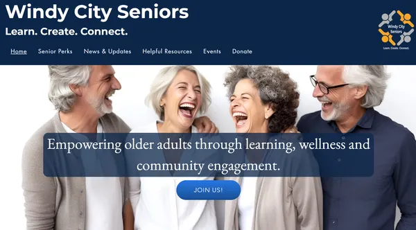 Windy City Seniors website screenshot